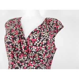 Lauren Ralph Lauren Pink and Brown Midi Dress